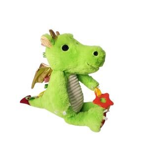 Make Believe Ideas Sensory Snuggables Plush Stuffed Animal Green Dragon